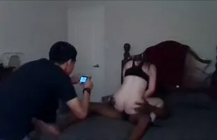 Suami dan sex dengan dua wanita istri yang dihantui, banyak tamu.